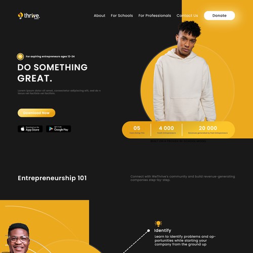 Do something Great | WeTrive.com Landing page entry