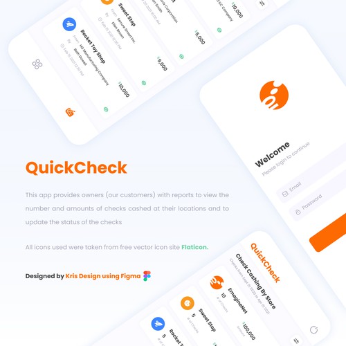 EmagineNET QuickCheck App Design