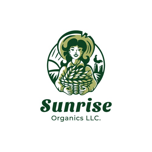Logo design for Sunrise Organics LLC.