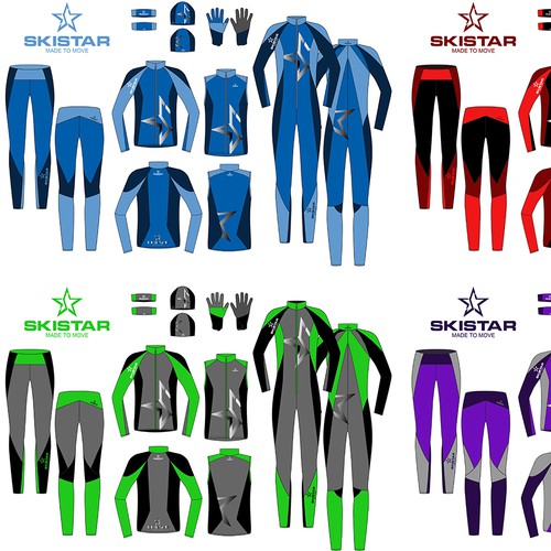 Create a active Skiwear collection under "Skistar" brand