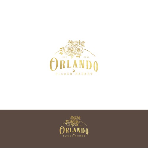 Logo design for Orlando, Florida flower market