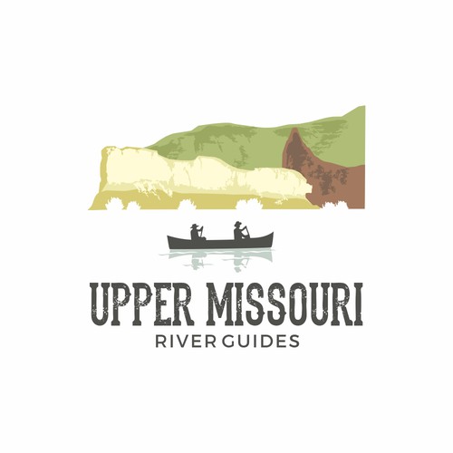 Logo for UpperMissouri River Guides. #nature #mountain #river #logo #vacation #adventure #edge #remote