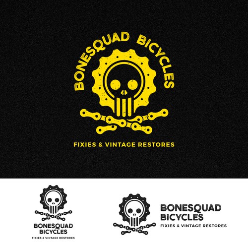 Logo concept for BoneSquad Bicycles