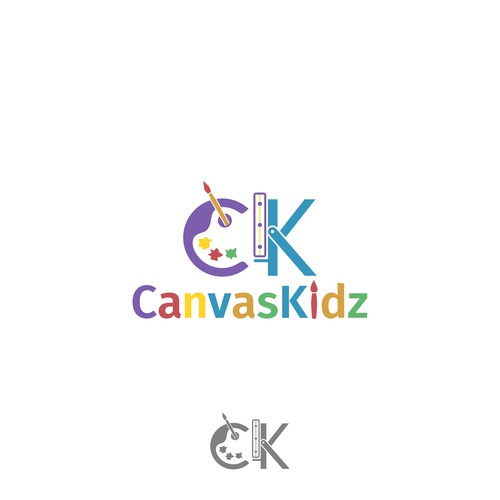 The winning logo for kid's art education