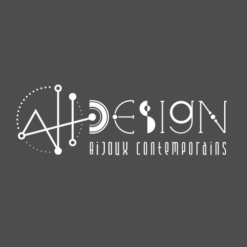 New logo wanted for AH DESIGN  (first line bigger) bijoux contemporains (second line smaller letter)