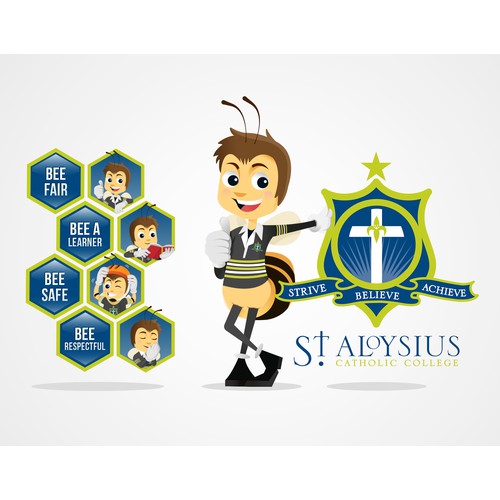 Character Bee design for St. Aloysus
