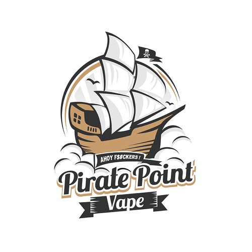 Logo concept for a vape store.