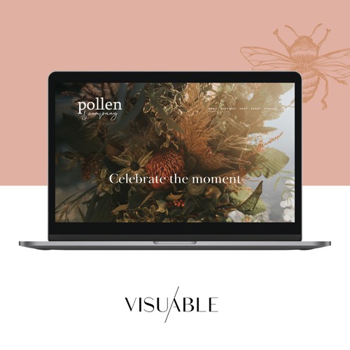 Squarespace website for a Flower Company