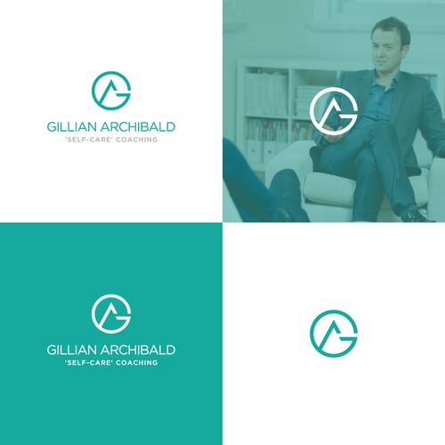 Elegant circle logo design for a self-care coach