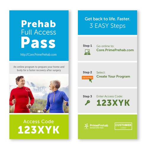 Design concept for a health care access pass