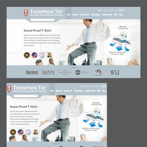 Create slider banner for Thompsontee.com