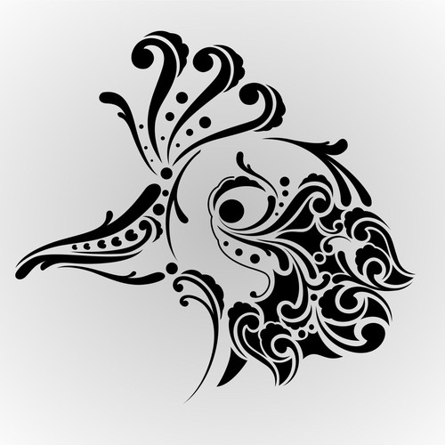 peacok tribal logo