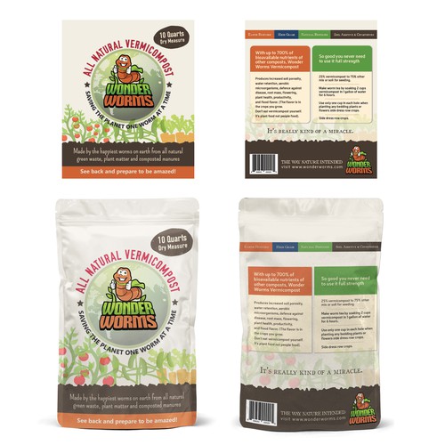 All Natural Vermicompost package design