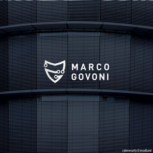 Minimal monogram with shield and tech 