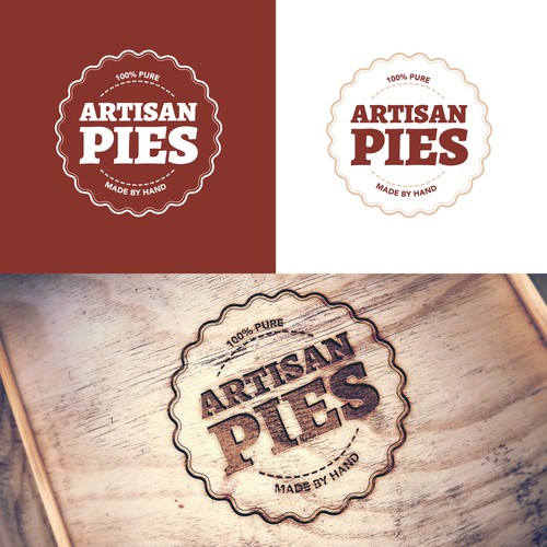 Artisan Pies Logo Mockups