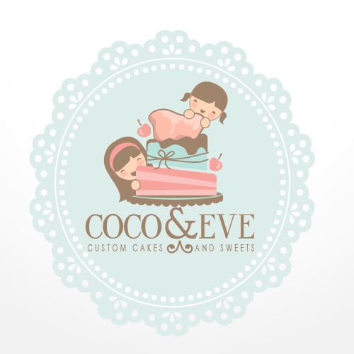 Coco and Eve custom cakes and sweets logo design