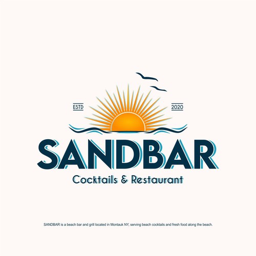 Logo concept for a beach bar