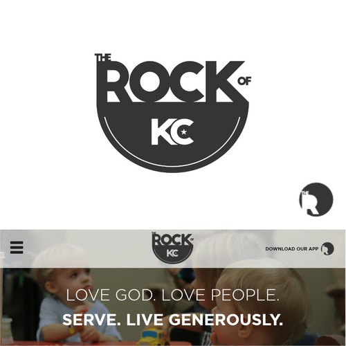 The Rock Logo Design and Website