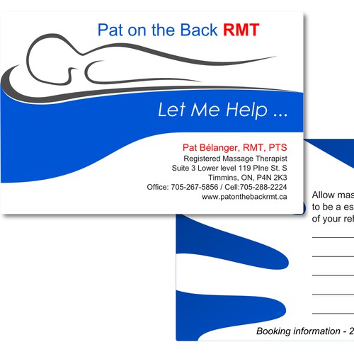 Pat on the Back RMT Logo and Bussiness Card
