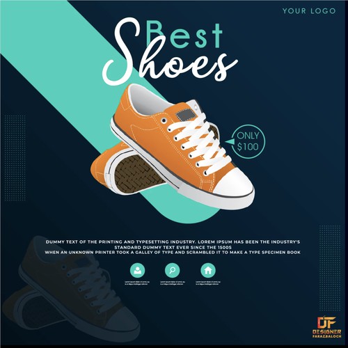 Best Shoe Poster Design 