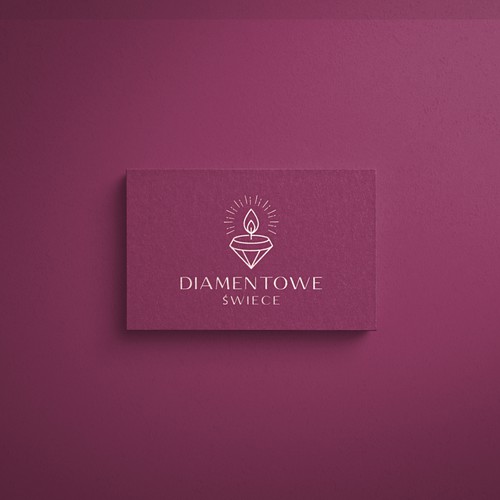 logo concept for a company that sell scented candles with jewellery inside.