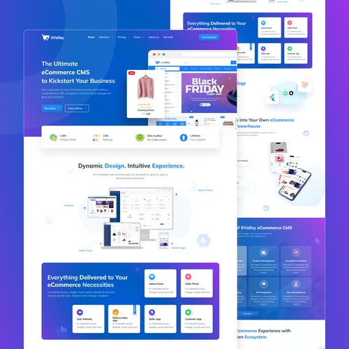 6Valley – eCommerce SaaS Landing Page