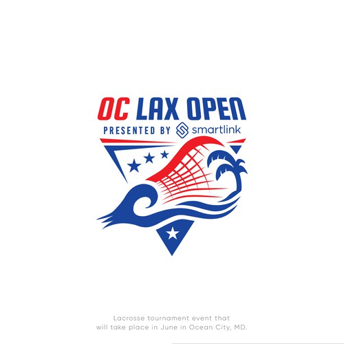 Powerful Logo for Lacrosse Tournament Event "OC LAX OPEN"
