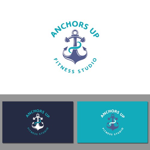 Logo design for Anchors Up Fitness Studio