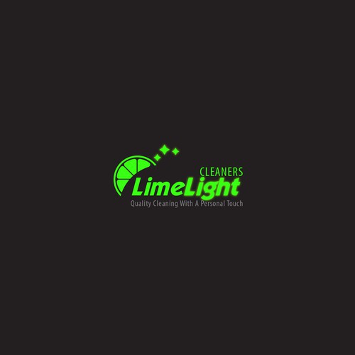 modern and luqury logo for LimeLight Cleaners