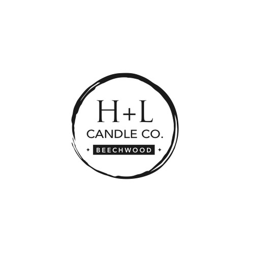 Simple Logo Design Concept for H+L Candle