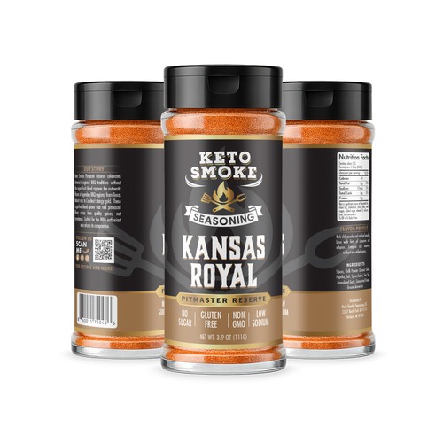 Label design for a Premium BBQ Spice