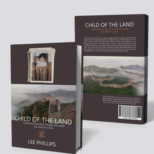 Create a Captivating Book Cover for a memoir - Child of The Land