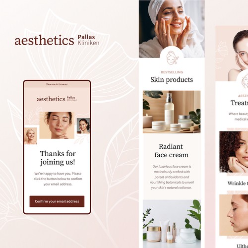 Beauty clinic email design