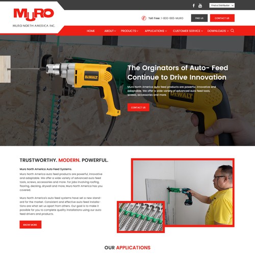 Homepage Design for Muro.