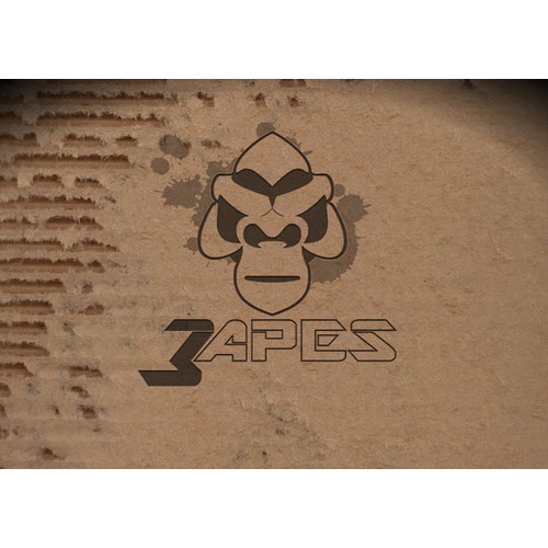 3apes logo for gaming company.