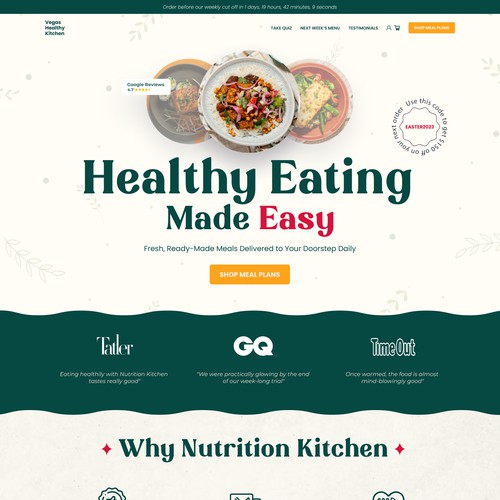 Restaurant web design