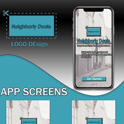 App screen design for coupon app