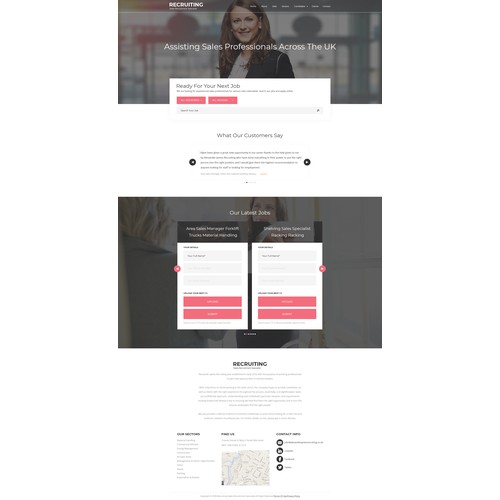 Refresh our recruiting website with a modern but simple feel. We’ve done the wireframes