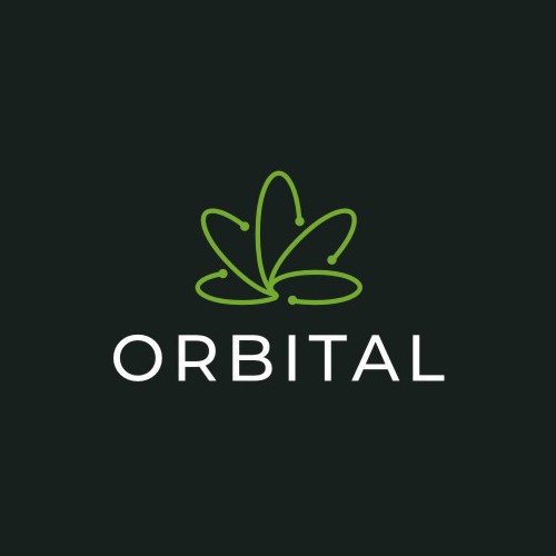 Modern Minimalist Logo for Orbital, a EU cannabis dispensary
