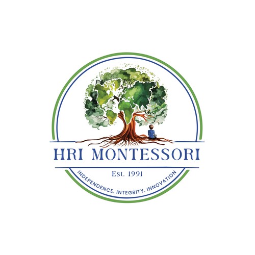 HRI Montessori logo rebranding