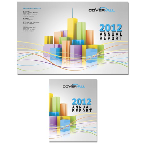 Folder design for annual report