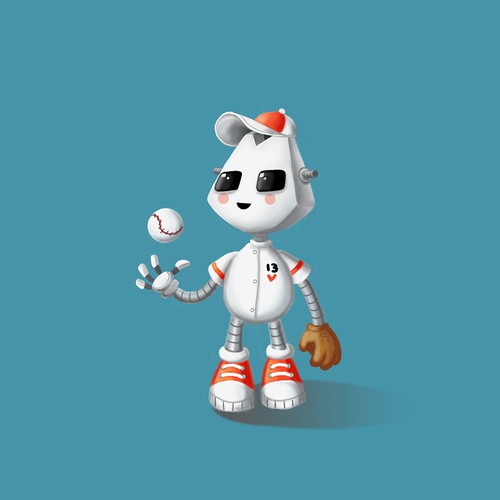 Baseball characters for a Japanese augmented reality app