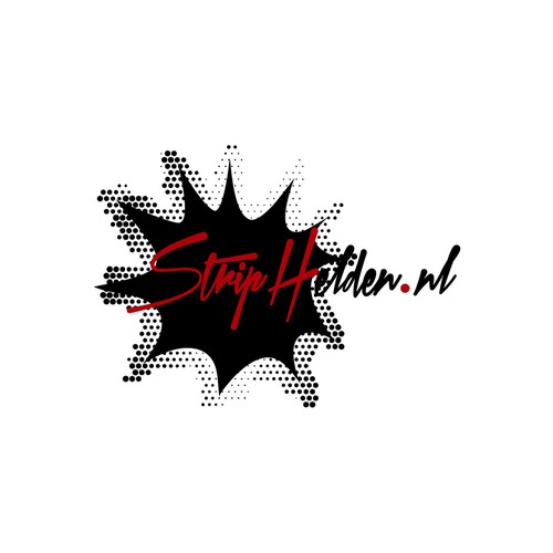 Comic strip inspired logo design for StripHelden.nl