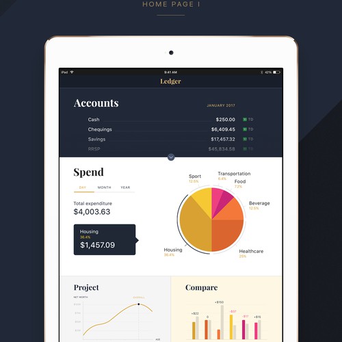 Personal finance app for Ipad