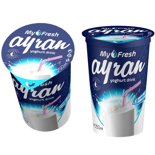 Packaging design yoghurt drink