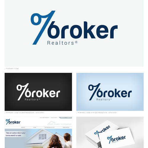 Logo concept for 1% brokers