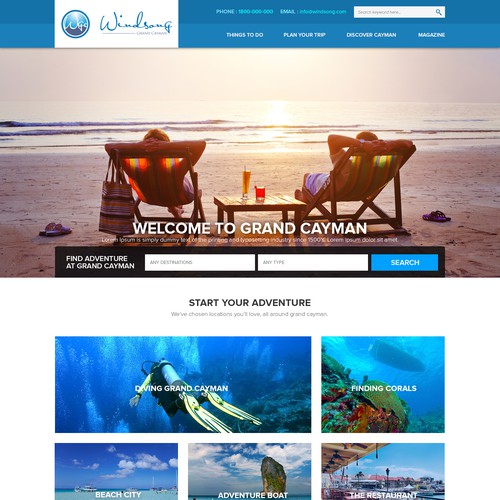 Website design neede for travel-related website