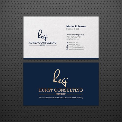 Letterpress Business card design