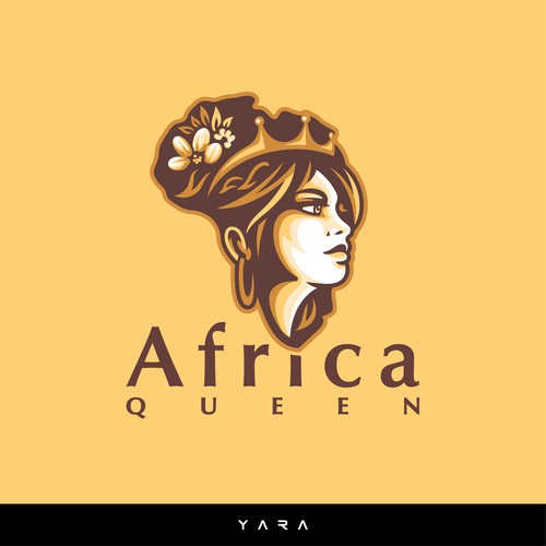 Africa Queen Continent Mascot