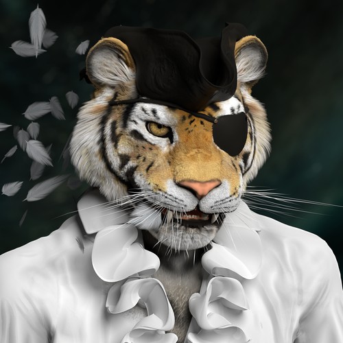 3D tiger 